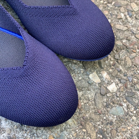 Rothys navy flats white halo retired sz 9.5 - Picture 14 of 16
